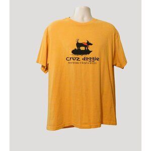 Cruz Doggie Royal Caribbean Graphic Tee Shirt XL Gold Attitude Style Fun